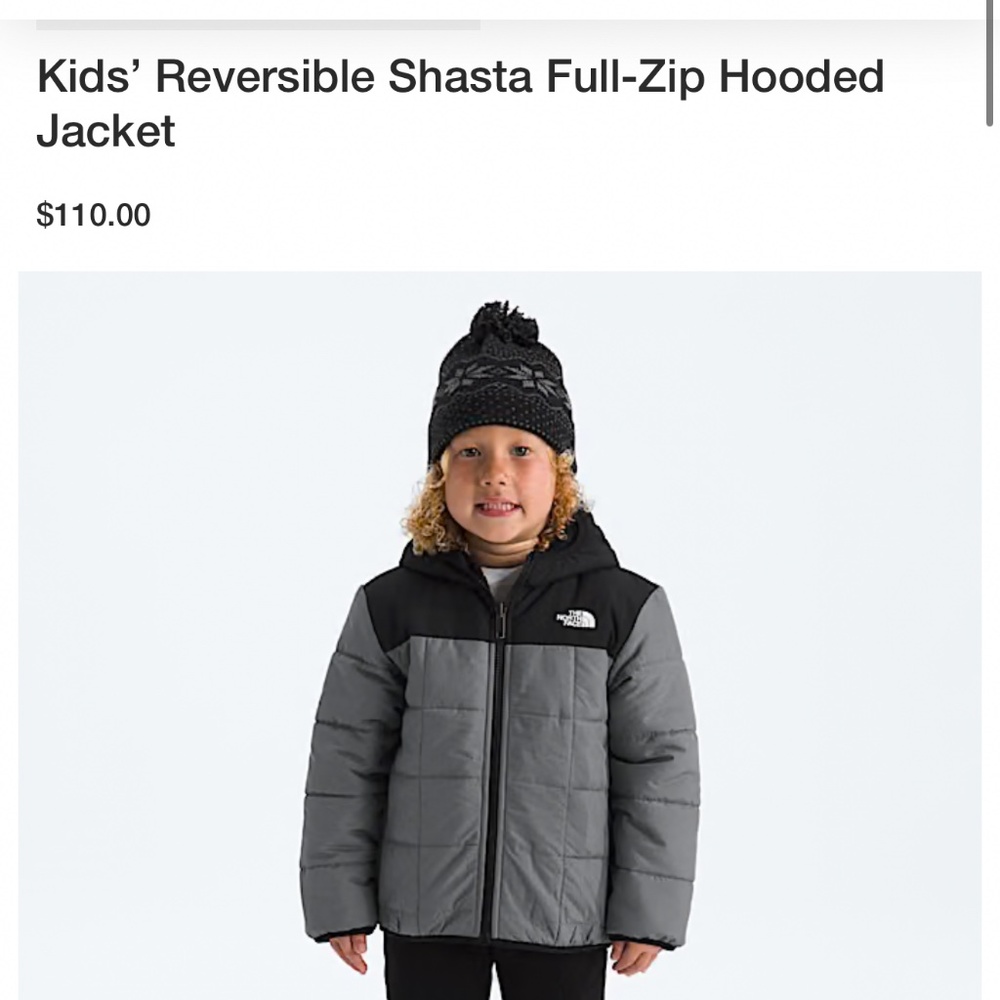 reversible northface jacket